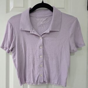 American Eagle Cropped Polo